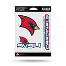 Saginaw Valley State Cardinals Triple Spirit Stickers