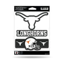 Texas University - Carbon Fiber Design - Triple Spirit Stickers