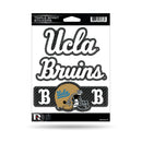 UCLA - Carbon Fiber Design - Triple Spirit Stickers
