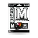 Maryland University - Carbon Fiber Design - Triple Spirit Stickers