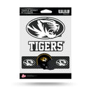 Missouri Tigers Carbon Fiber Design Triple Spirit Stickers