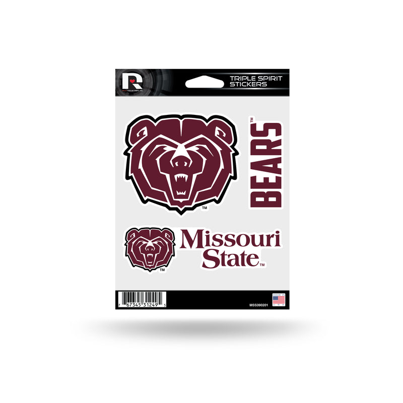 Missouri State Triple Spirit Stickers