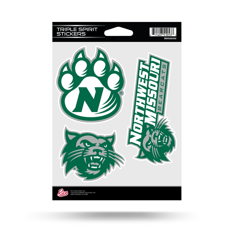 Northwest Missouri State Triple Spirit Stickers