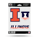 Illinois University Triple Spirit Stickers