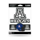 Arizona University - Carbon Fiber Design - Triple Spirit Stickers