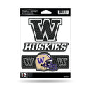 Washington University - Carbon Fiber Design - Triple Spirit Stickers