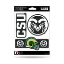 Colorado State - Carbon Fiber Design - Triple Spirit Stickers