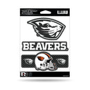 Oregon State - Carbon Fiber Design - Triple Spirit Stickers