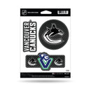 Canucks - Carbon Fiber Design - Triple Spirit Stickers