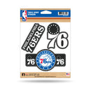 76ers - Carbon Fiber Design - Triple Spirit Stickers