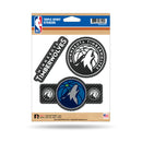 Timberwolves - Carbon Fiber Design - Triple Spirit Stickers