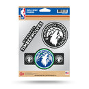 Minnesota Timberwolves Carbon Fiber Design Triple Spirit Stickers