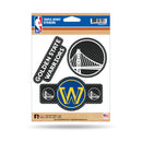 Warriors - Carbon Fiber Design - Triple Spirit Stickers