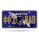 # 1 Dad Ravens Metal Tag