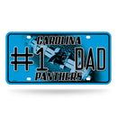 # 1 Dad Panthers-Car Metal Tag
