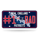 # 1 Dad Patriots Metal Tag
