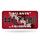 # 1 Dad Falcons Metal Tag