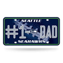 # 1 Dad Seahawks Metal Tag