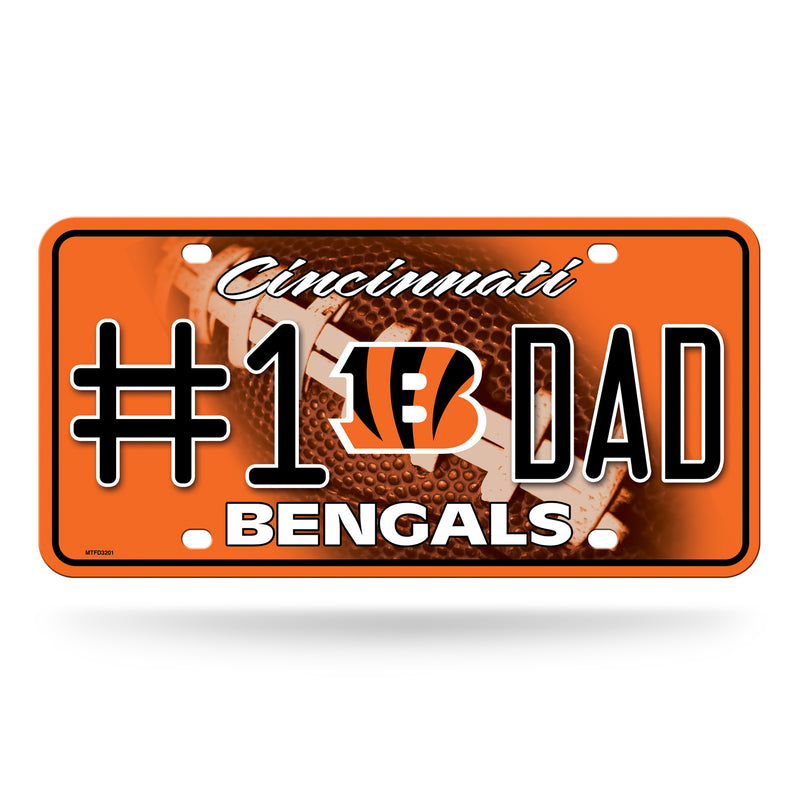 # 1 Dad Bengals Metal Tag