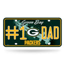 # 1 Dad Packers Metal Tag