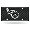Tennessee Titans Carbon Fiber Design Metal Auto Tag