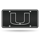 Miami University - Carbon Fiber Design - Metal Auto Tag