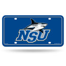 Nova Southeastern Sharks Metal Auto Tag
