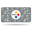 Steelers Camo Metal Tag