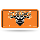 Mercer Bears Metal Auto Tag