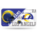 La Rams Metal Auto Tag - Split Design