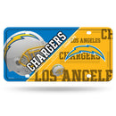 La Chargers - Split Design - Metal Auto Tag