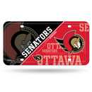 Ottawa Senators "Split Design" Metal Auto Tag