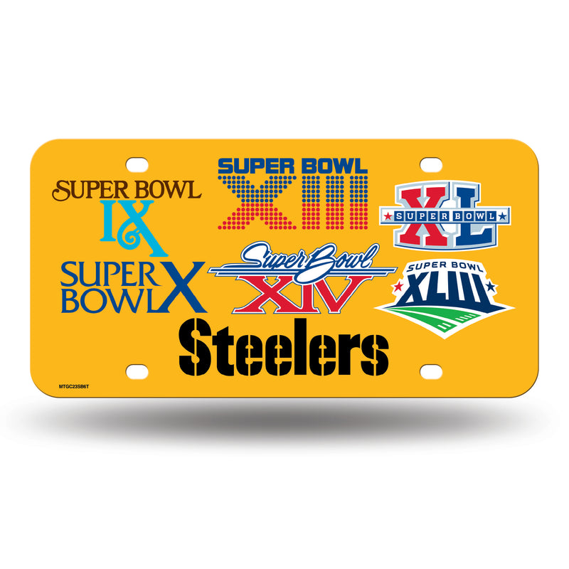 Steelers 6 Time Champ Metal Tag