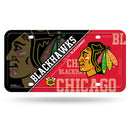 Blackhawks Split Design Metal Tag
