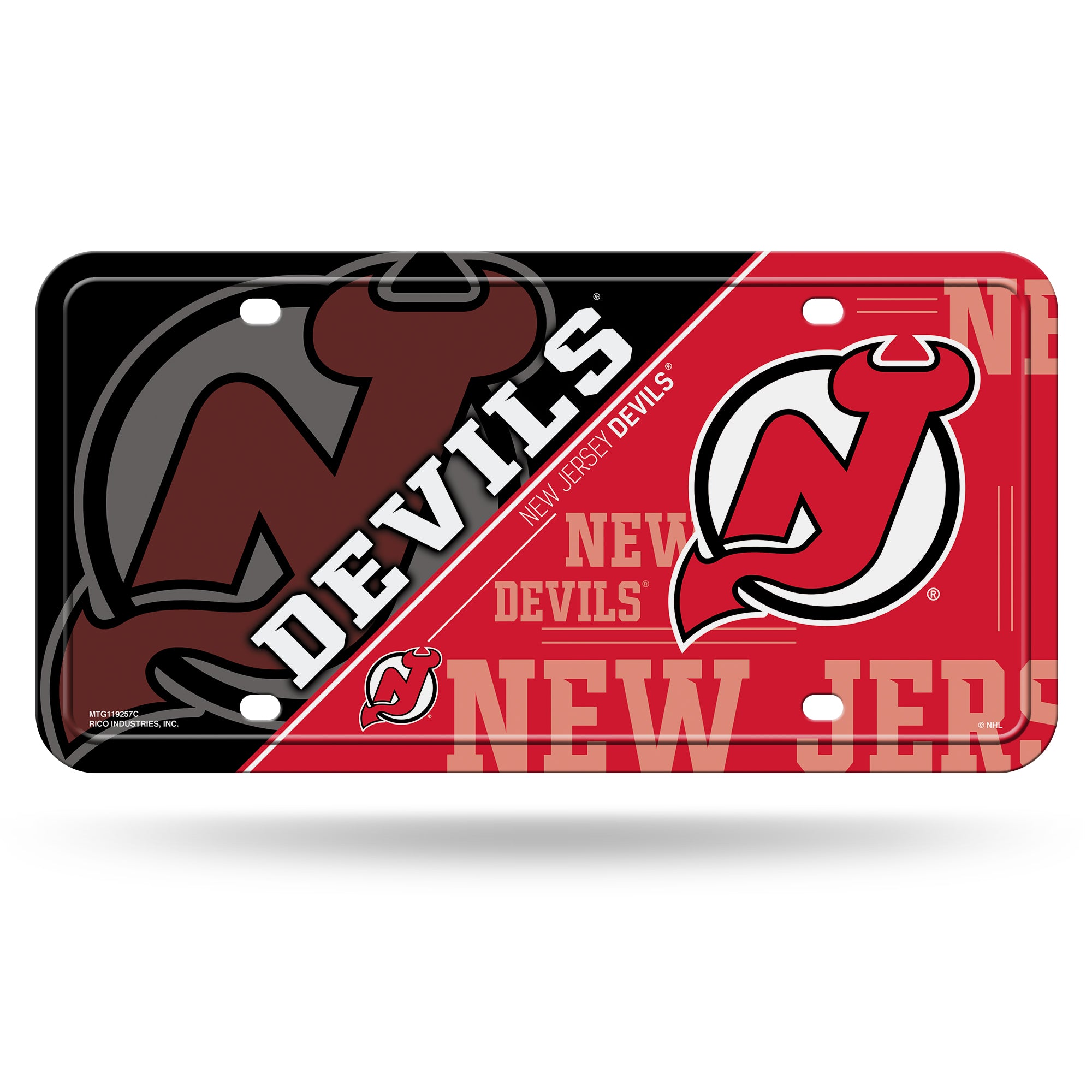 Devils Split Design Metal Tag