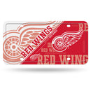 Red Wings Split Design Metal Tag