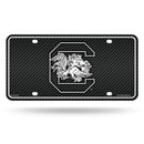 South Carolina University - Carbon Fiber Design - Metal Auto Tag