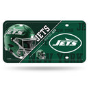 New York Jets Split Design Metal Auto Tag