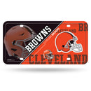 Cleveland Brown Metal Auto Tag - Split Design