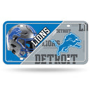 Detroit Lions Split Design Metal Auto Tag
