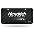 Hendrick Motorsports Carbon Fiber Design Metal Auto Tag