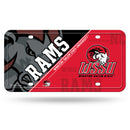 Winston Salem State Rams Split Design Metal Auto Tag