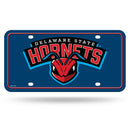 Delaware State Hornets Metal Auto Tag
