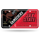 Jacksonville State Gamecocks Split Design Metal Auto Tag