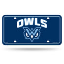 Mississippi University For Women Owls Metal Auto Tag