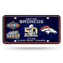 Broncos 3 Time Super Bowl Champ Metal Tag