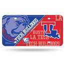 Louisiana Tech Bulldogs Metal Auto Tag