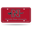 Nicholls State Colonels Metal Auto Tag
