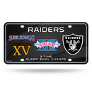 Raiders 3 Time Super Bowl Champ Metal Tag
