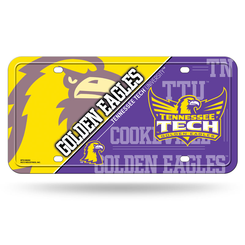 Tennessee Tech Metal Auto Tag